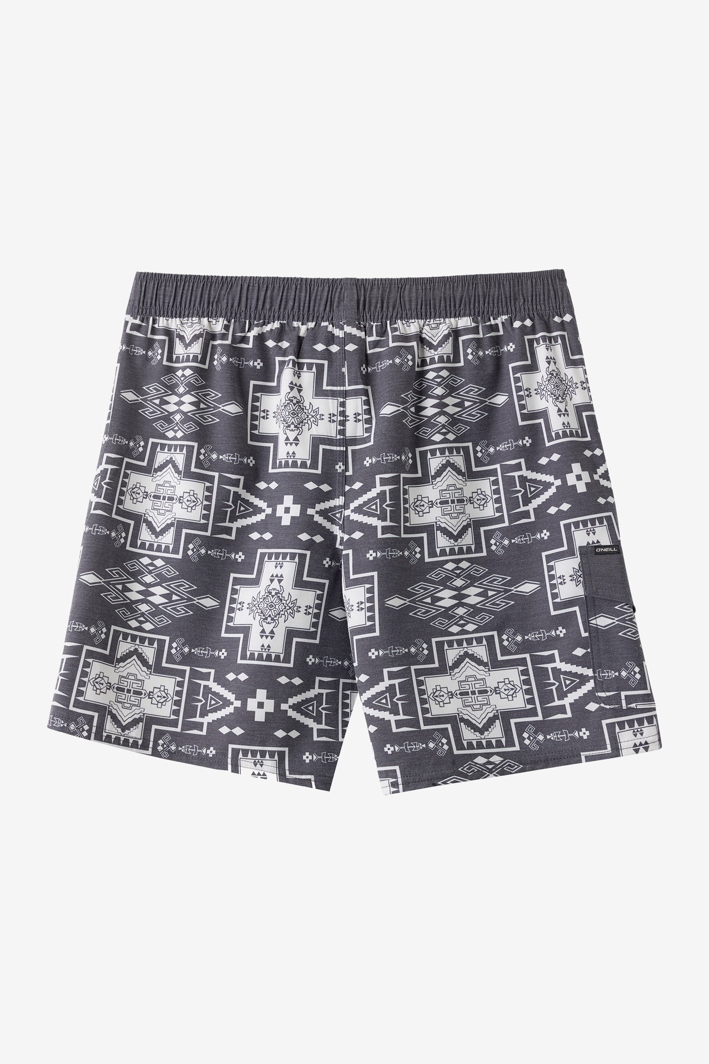 Hermosa Retro 17" Elastic Waist Trunk Swim Trunks