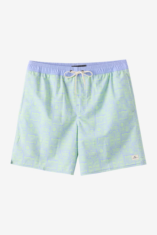 Hermosa Elastic Waist Lined 17" Swim Trunks