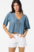 Loni Eyelet Top