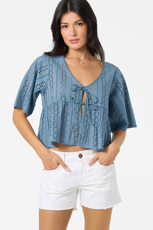 Loni Eyelet Top