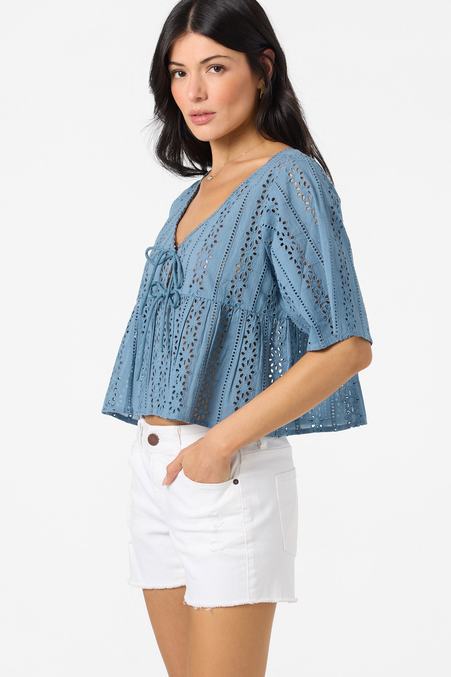 Loni Eyelet Top
