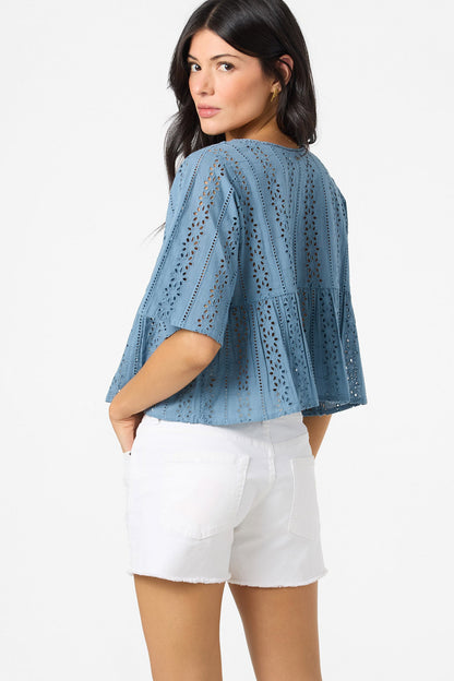 Loni Eyelet Top