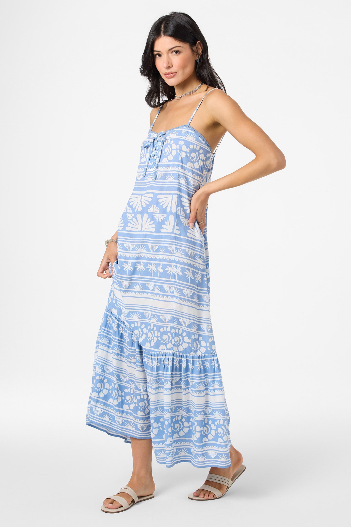 Tasmin Abstract Midi Dress