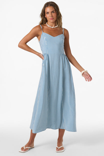 Linden Stripe Midi Dress