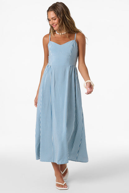 Linden Stripe Midi Dress