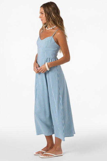 Linden Stripe Midi Dress