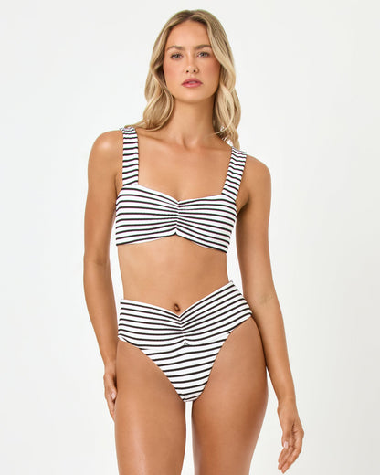 Bardot Bikini Bottom - Sail Along Stripe