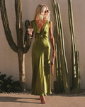 x The Salty Blonde Eyes On You Maxi - Verdant