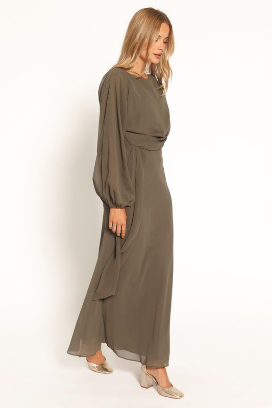Arnica Maxi Dress - Olive Green