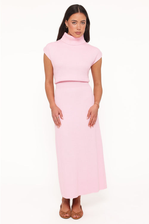 Avalon Midi Dress - Pink