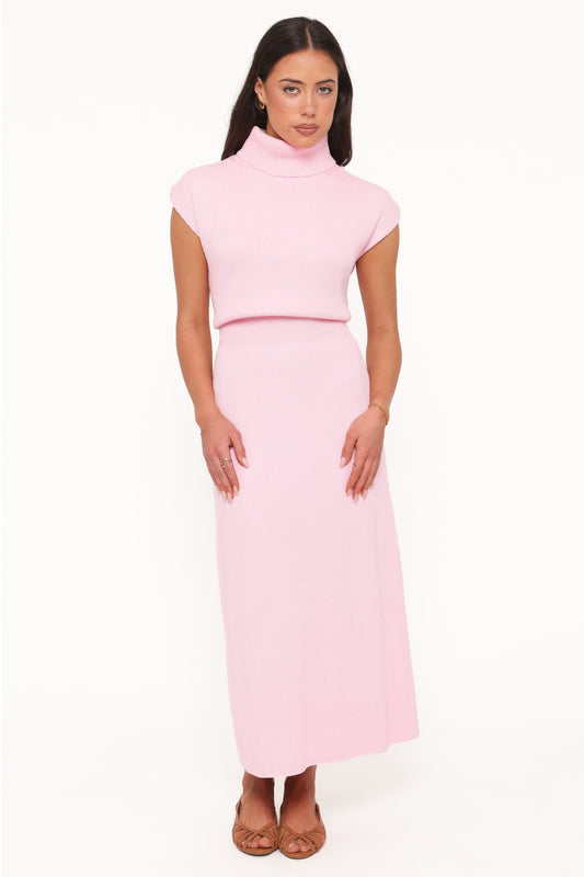 Avalon Midi Dress - Pink