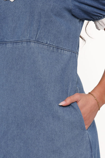 Cindy Midi Dress - Indigo