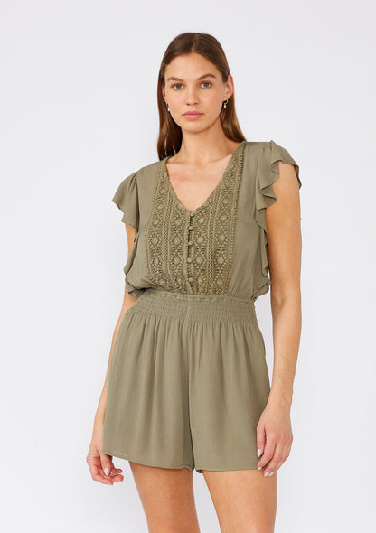 Moxie Crochet Short Romper