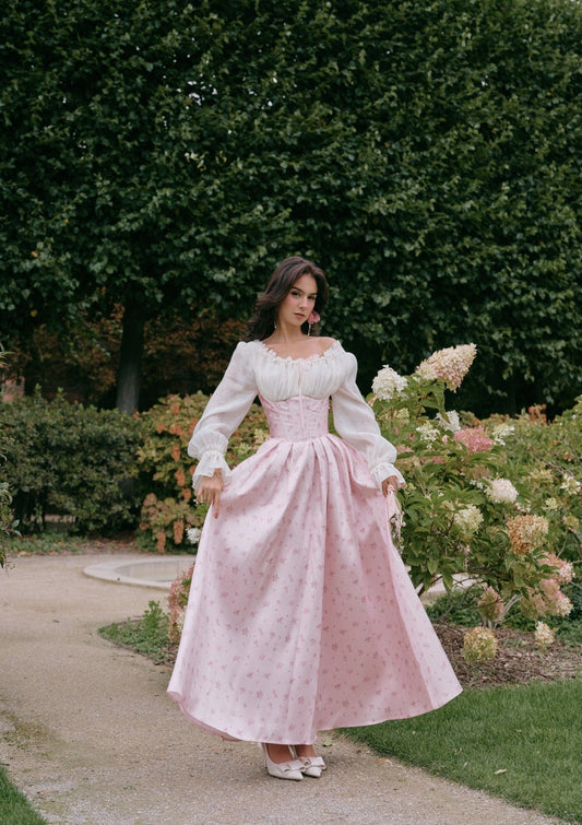 （US Exclusive）Rose Movement Corset Dress