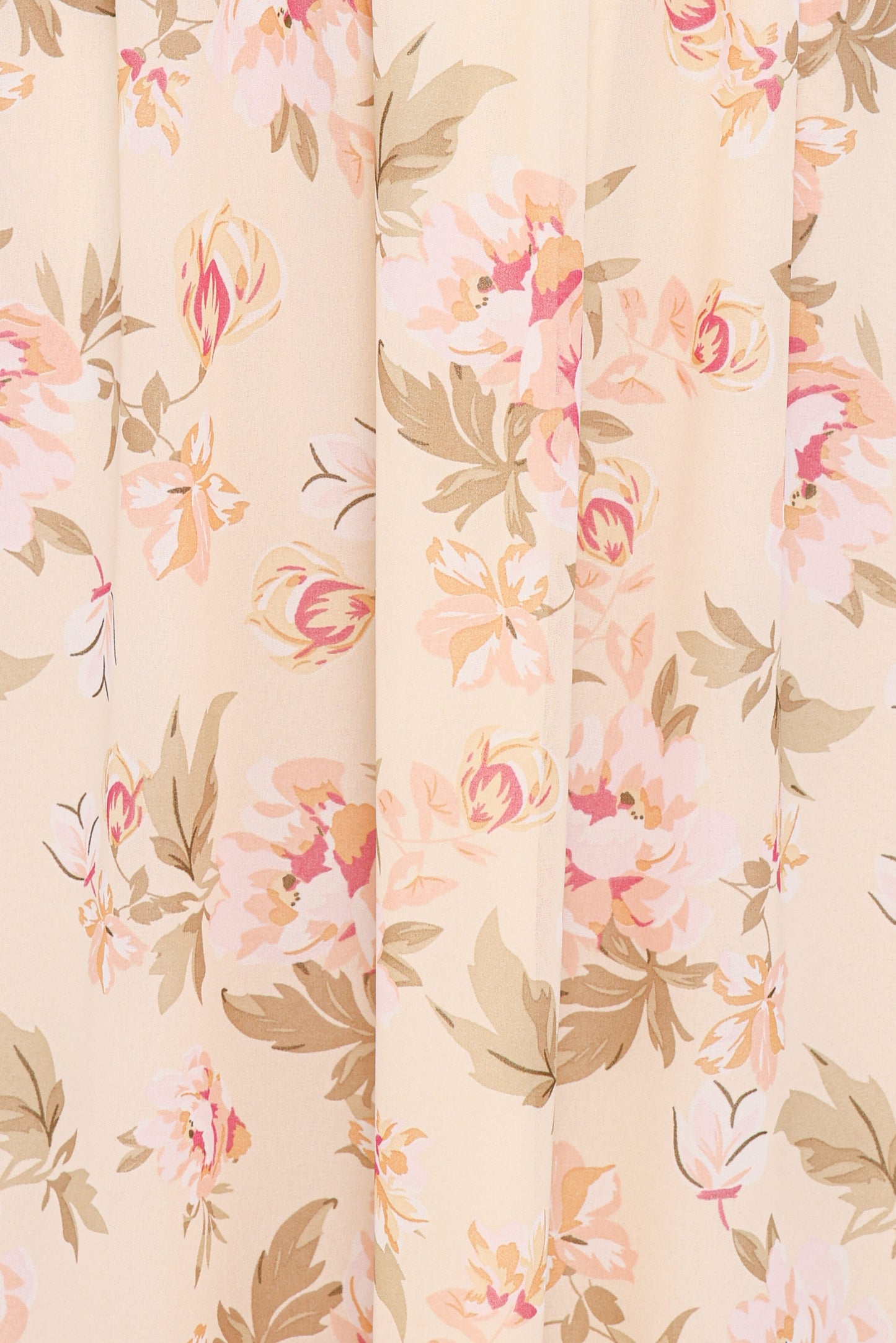 Aine Midi Dress - Cream Floral