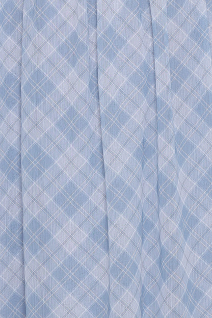 Cassina Maxi Dress - Blue Plaid