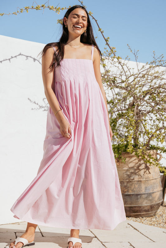 Corfu Midi Dress - Pink