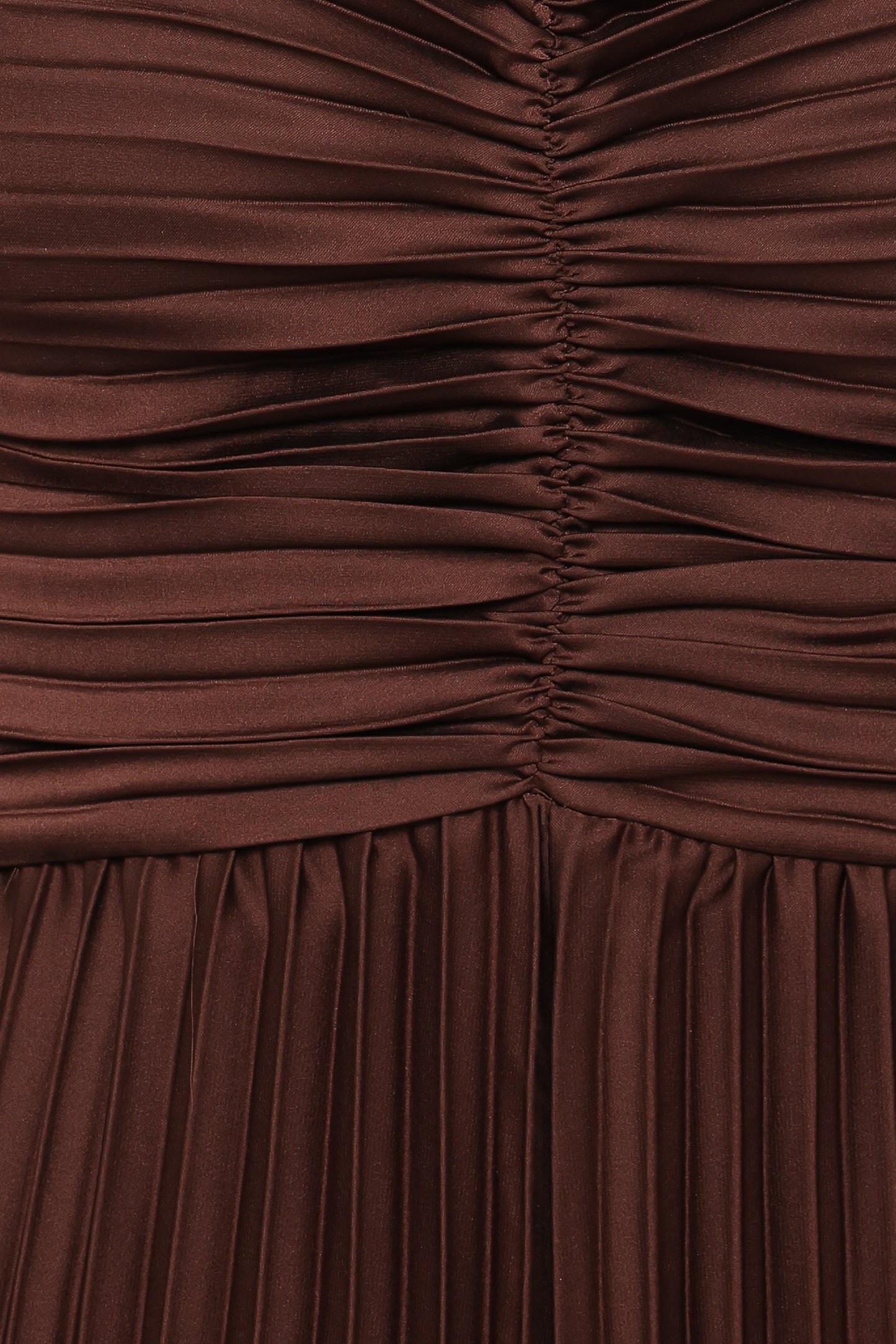 Angelique Pleated Jumpsuit - Chocolate Brown