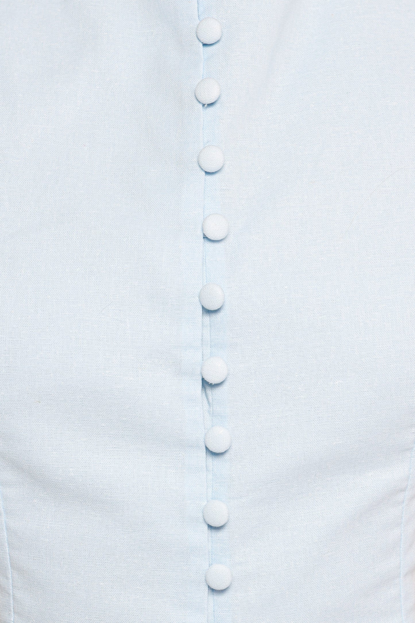 Daniella Linen Vest - Light Blue