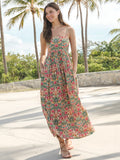 Bailey Maxi Dress - Cream Pink Rose